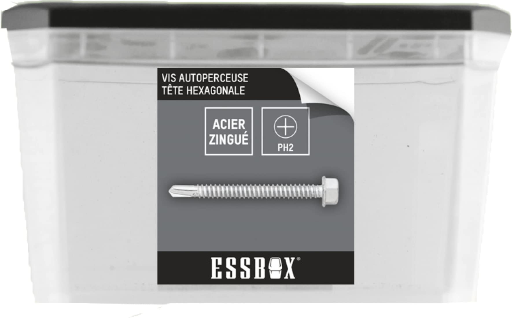 Vis autoperceuse SCELL-IT Ø6.3 x 50 mm boîte de 150 vis tête hexagonale métal zingué EX-94704163050
