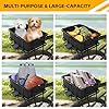 Bike Basket Rear Rack Bike Basket with Cargo Net and Liner Large Bicycle Basket Heavy Duty Bicycle Rear Basket with Liner Waterproof Cover Cargo Net #2