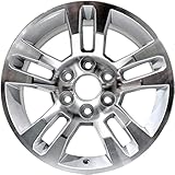 Factory Wheel Replacement New 18x8.5' 18 Inch Premium Aluminum Alloy Wheel Rim for Chevrolet Chevy Silverado 1500 Tahoe Suburban Year 2014-2018 | ALY05646U10N | Direct Fit - OE Stock Specs