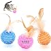 Fun Meows Interactive Cat Ball Toys with Feather,The Best Brightly Colored Cat Toys with Bells,Health Sport for Your Cat.Hour of Entertainment,Safe for Your Kitty,Pack of 4