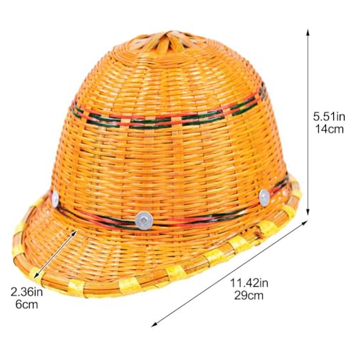 Casco de construcción de bambú y sombrero de trabajador duro con acero 5