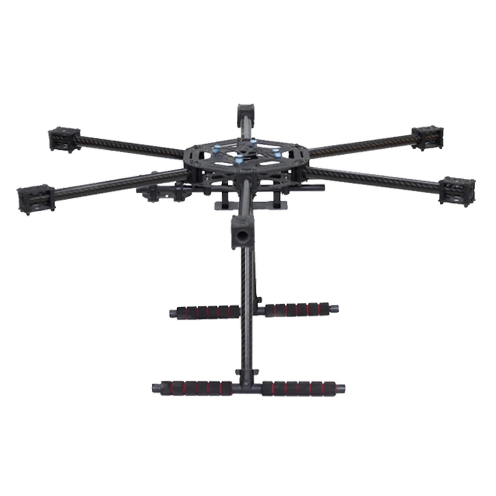 FPV Hexacopter Frame X600-X6 Upgraded Version S550 SK500 with Carbon Fiber Landing Gear Skid for RC Multicopter(Glass Fiber Center)