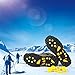 EONPOW Ice Grips, Ice & Snow Grips Cleat Over Shoe/Boot Traction Cleat Rubber Spikes Anti Slip 10 Steel Studs Crampons Slip-on Stretch Footwear (Size XL 5 Pairs)