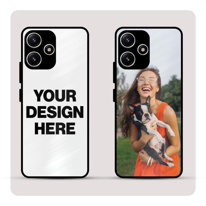 Image of Personalized Back Cover for Poco M6 Pro | Custom Case with Name, Photo or Logo | PrintShield Hybrid with Soft TPU Grip & Scratch Protection