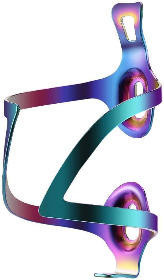 Light Aluminum Alloy Colorful Water Bottle Holder, Bicycle Bilateral Water Cup Holder, Light Mountain Bike Bottle cage cage, Suitable for All Bicycles with Screw Holes