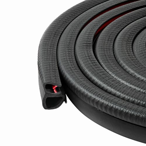 Premium Automotive Door Weather Stripping – Rubber Edge Trim Seal Strip with Side Bulb – Ideal for Cars, Trucks, RVs, Boats, and Home Applications