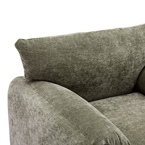 Sillón Plegable Chenille Verde Menta miniatura 6