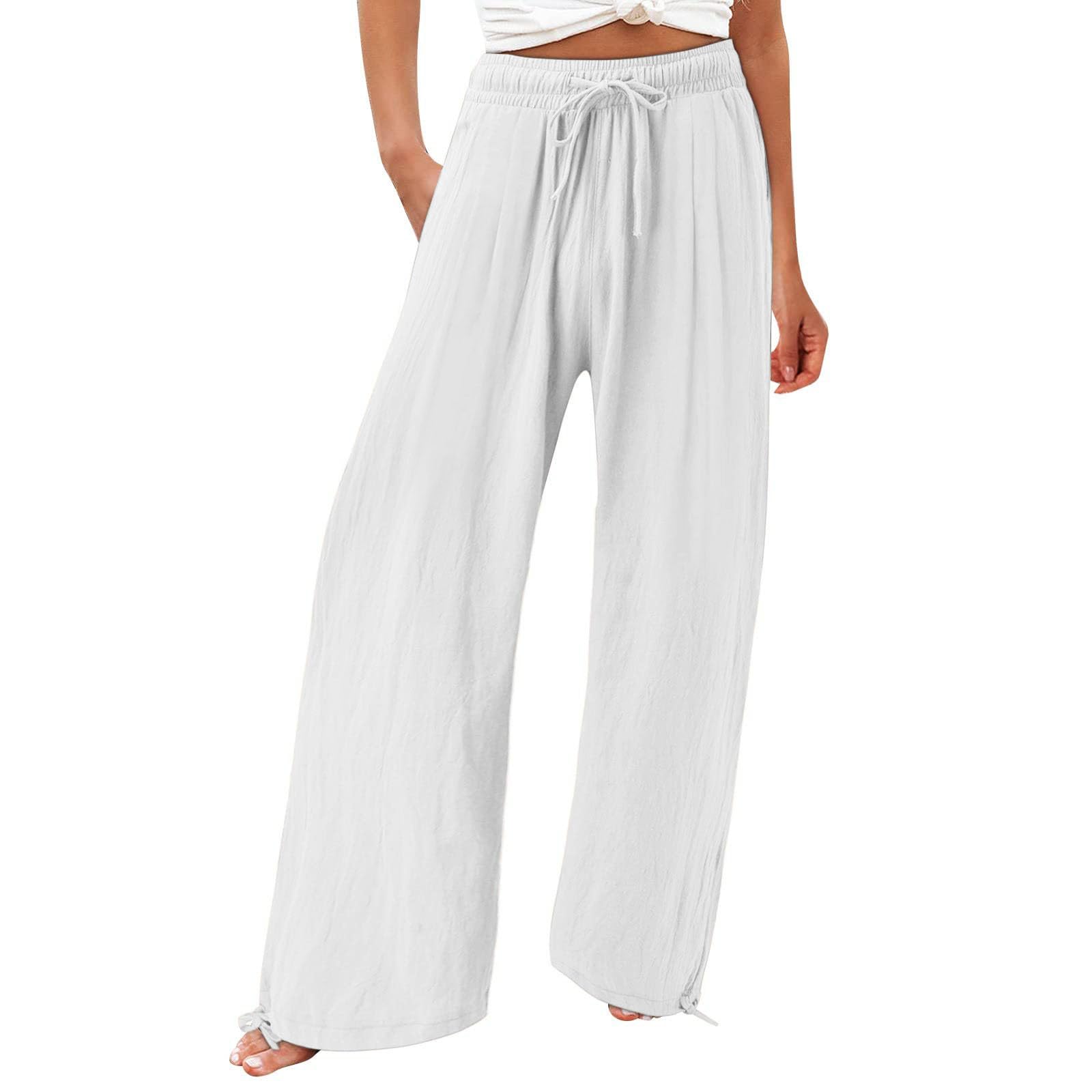 Pantalon de tous les jours avec poches mode décontractée ample - 6