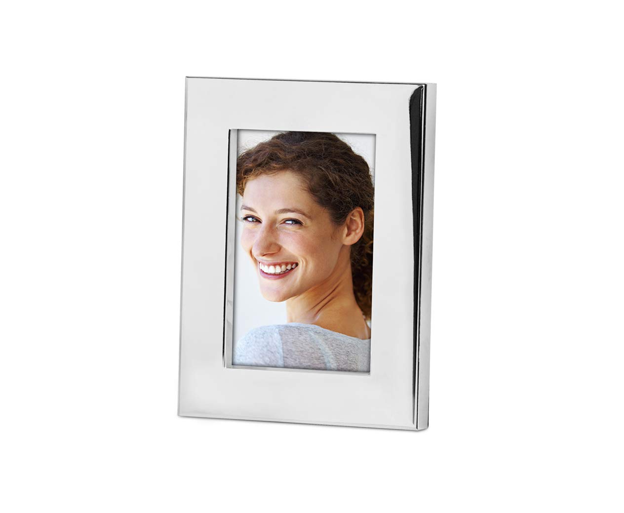 Design Bilderrahmen Silber personalisiert Fotorahmen versilbert inkl Namen Gravur Fotoformat 13x18 cm mit persönlicher Witmung