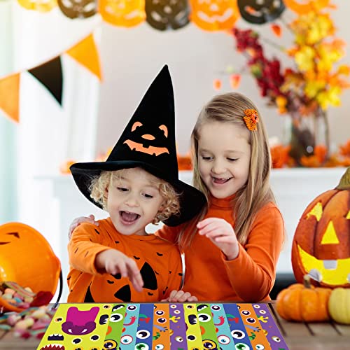Funnlot Halloween Stickers For Kids Halloween Party Games Stickers For Kids Monster Stickers 30Pcs Make A Monster Stickers Diy Monster Stickers For Kids Classroom #TOP6