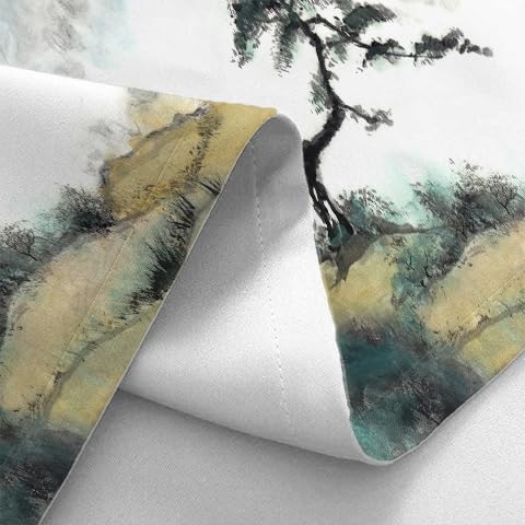 Bcsewcg Cherry Blossom Asian Anime Wall Art Tapestry for Bedroom & Living Room Home Decor