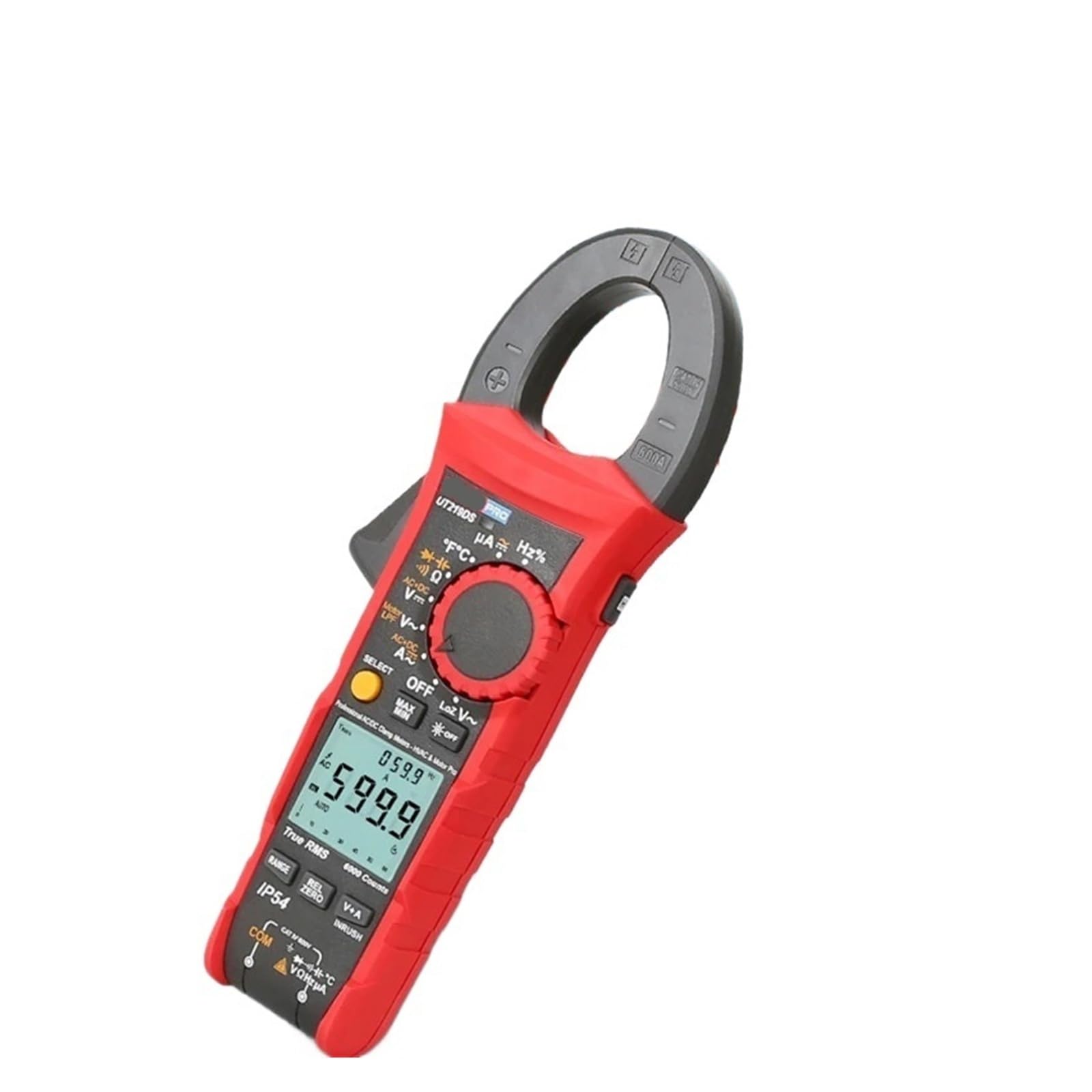 Pinza Amperimétrica Pinza amperimétrica Digital de 1000 V CA/CC, RMS Real, Apagado automático, Prueba de Secuencia de Motor trifásico, Entrada de Corriente(Set-3)