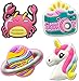 36-Piece Cute Pink Croc Charms for Girls & Kids – Kawaii Butterfly, Heart, Unicorn, Rainbow, Animal, Fruit, Ice Cream, Lollipop & Happy Face Charms, Adorable Shoe Accessories for Clogs and Sandals, Birthday Gift & Party Favor