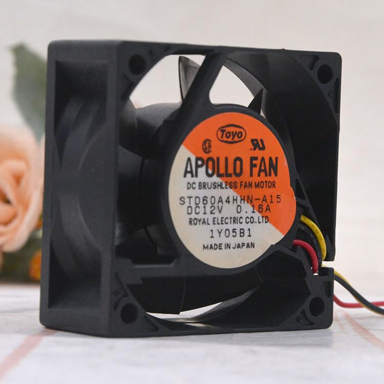 12V 0.16A STD60A4HHN-A15 6025 6CM Stop Alarm Fan