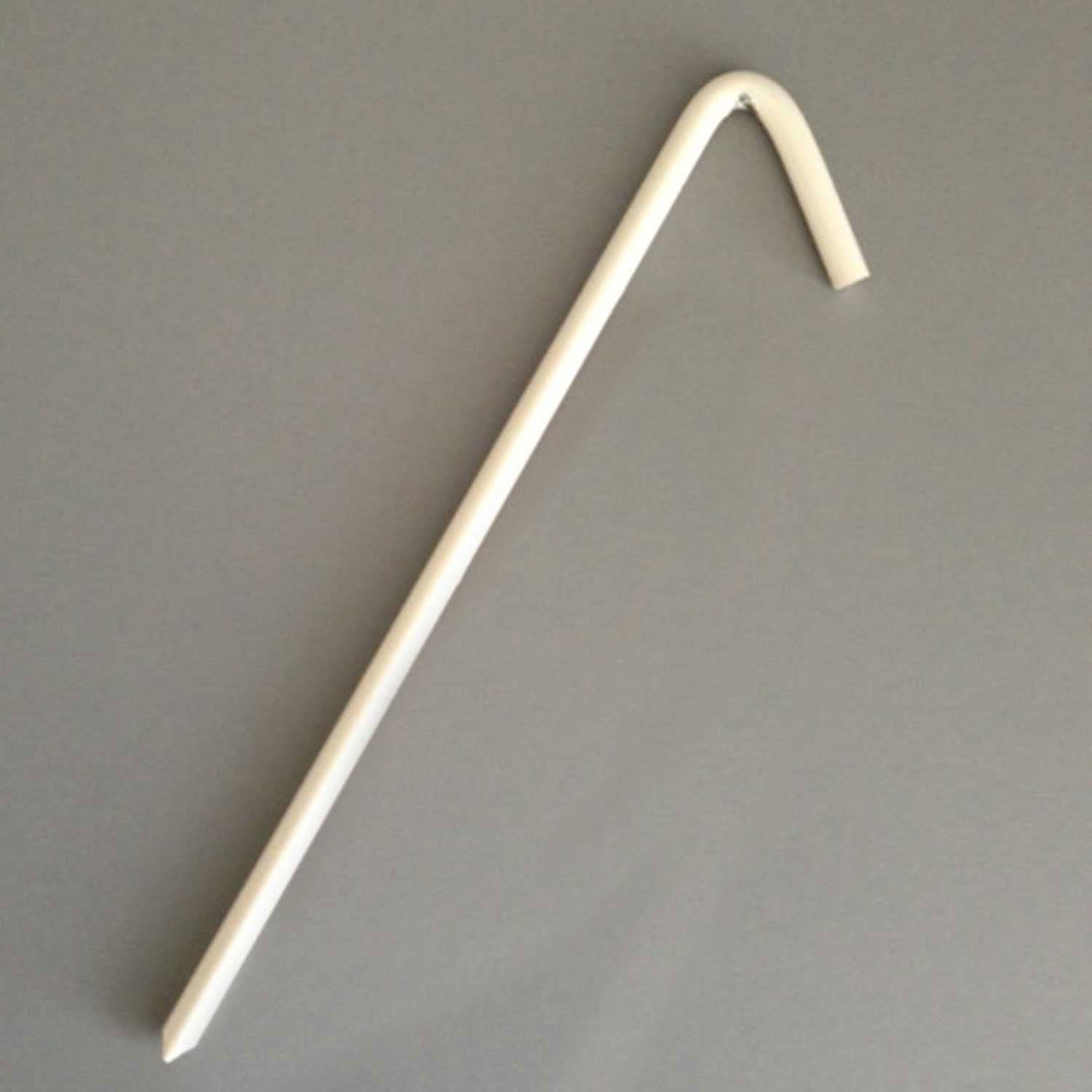 Mini Tarp Hook Stake, 10", Bright White