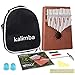 Kalimba 17 llaves – Kalimba Piano de pulgar con guía de aprendizaje y martillo de afinación Mbira Sanza portátil de madera africana para niños, adultos principiantes