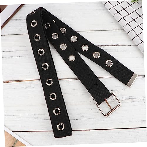 GALPADA 1pc Wide Nylon Canvas Waist Belt for Women Decorative Waistband for Jeans and Pants Lightweight and Breathable Buckle Design3