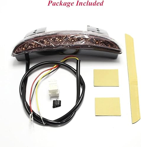 Miniatura 6 de 5 cables de motocicleta Chopped Cafe Racer para placa de matrícula de freno trasero para placa de matrícula de freno luz de parada de