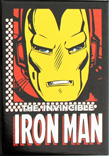 Magnet Marvel Comics Retro Iron Man Invincible Action Figure, 2.5 X 3.5" #TOP26