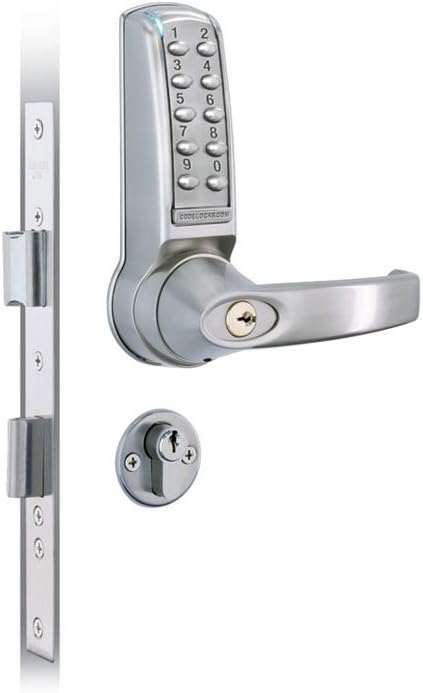4020 SS CL4020 Anti-Panic Mortice Lock, Double Cylinder Electronic, Pvd Stainless Steel