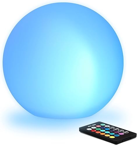 Mr Go - Esfera brillante de luz LED para decoraciĂłn de interiores y exteriores de diferentes colores para combinar con tus muebles con control Mr Go - Esfera brillante de luz LED para decoraciĂłn de interiores y exteriores de diferentes colores para combinar con tus muebles con control
