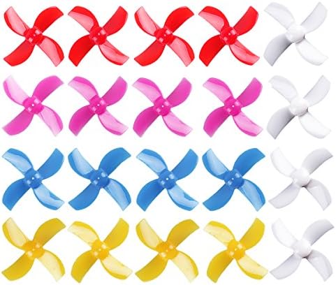 20pcs 31mm Propellers Prop CW CCW Sets Replacement Parts for FPV Racer Tiny 6,Tiny Whoop,Eachine E010,E010C,E010S,JJRC H36,Blade Inductrix FPV Drone Racing Quadcopter DIY