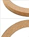 QWORK Wooden Speaker Spacer Rings, 4 Pcs 6.5
