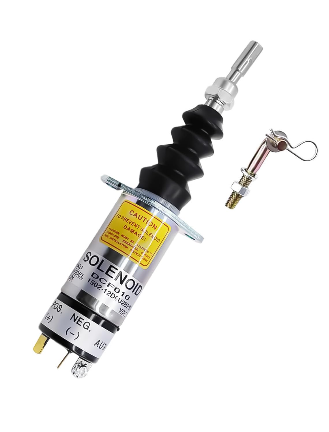 ZeeKee 1502 Series Fuel Shut off Solenoid Stop Solenoid 1502-12D6U2B2S2A Compatible with Woodward 307-2546 Diesel Engine 12V-image-22