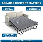 Meliusly Sleeper Conseil d'assistance de canapé Queen Taille (54x64) Tableau de lit de canapé en bois Installé à titre permanent pour tirer la carte, plier avec cadre, sous le bouclier de bar de matelas, support de lit pour canapé, tableau de lit pliant