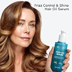 MAREE Hair Oil for Frizzy Hair with Argan Oil, Keratin & Biotin – Hair Serum for Dry and Curly Hair Gloss – Frizz Control Hair Care Products for Women – Aceite Para el Cabello – Keratin Hair Treatment - Image 3
