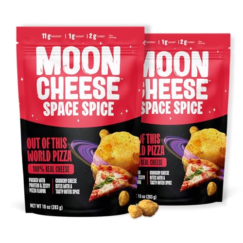 Moon Cheese Space Spice, Out Of This World Pizza, Crunchy,
