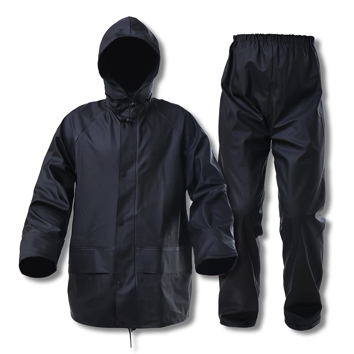 Trajes de lluvia para hombres, mujeres, impermeable, resistente, impermeable, para pesca, chaqueta y pantalones, capucha oculta