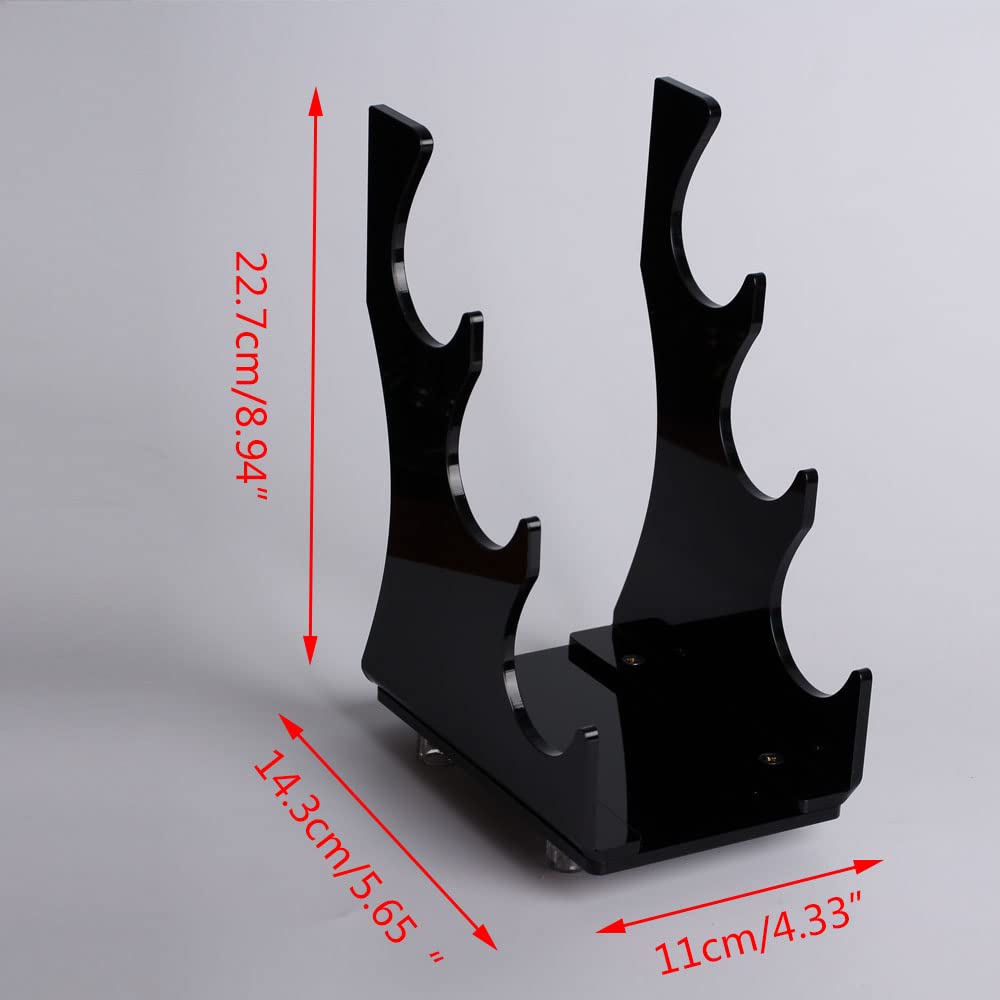 Support Sabre Laser 3 Places - Présentoir Acrylique Noir Pour Collection Force FX