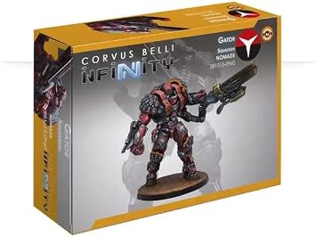 Infinity Miniatures - Nomads Gator Squadron - Unpainted Miniature by Corvus Belli Compatible with Infinity and Other Tabletop RPG TTRPG