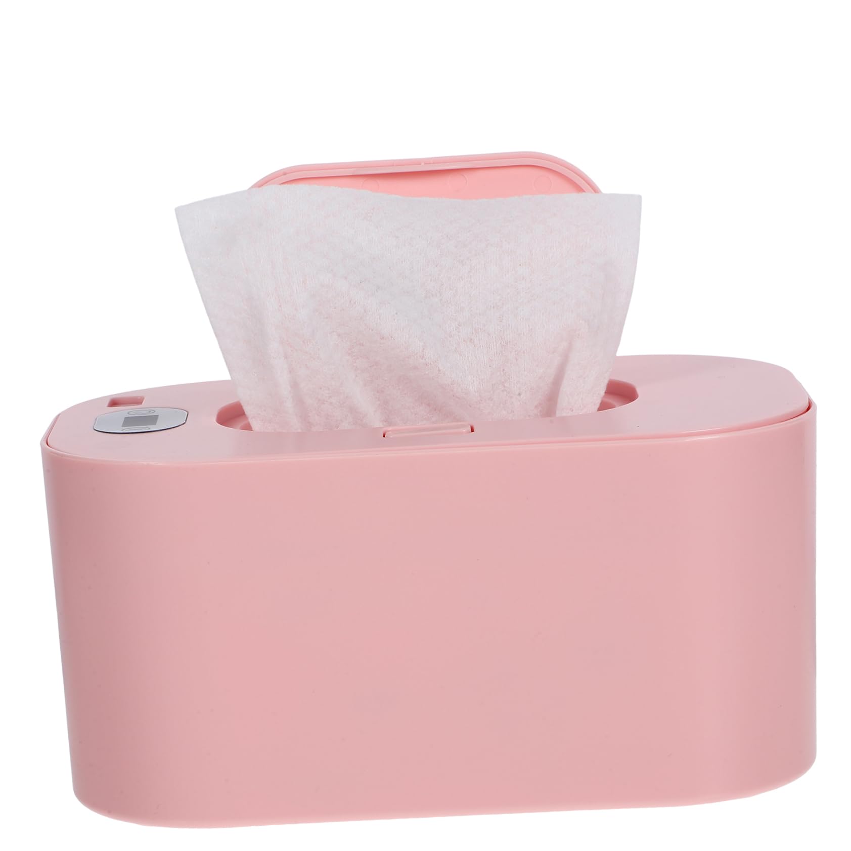 Healifty Calentador De Pañuelos Húmedos Para Ñiño Portátil Rosa, Capacidad 80 Toallitas, Termostato Ajustable, Bajo Consumo, Uso El Hogar y Viaje