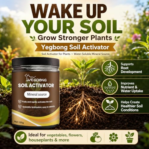 Image of Yegbong Soil Activator, Soil Pro Activator, Nauticos SoilActivator, Organic, Water-Soluble Formula for Optimal Nutrient Uptake & Root Development, Enhance Growth for Vegetables & All Plants (3)