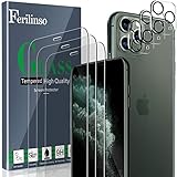 Ferilinso [6 Pack] 3 Pack Tempered Glass Screen Protector + 3 Pack Camera Lens Protector for iPhone 11 Pro Max (6.5''), HD Clarity 9H Glass Screen Protector