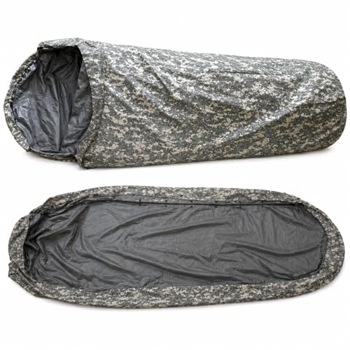 Genuine Military Issue Bivy Cover Waterproof Breathable Sleeping Bag Cover Genuine Military Issue Made in USA Tactical Survival Gear Digital Camouflage