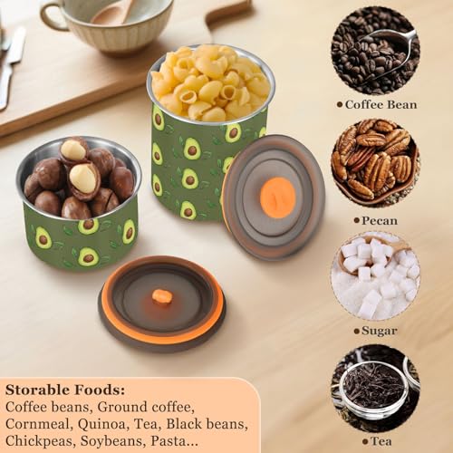 Contenedor de café Domiking acero inoxidable 900ml miniatura 5