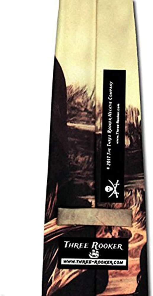 Mona Lisa tie by Leonardo da Vinci neckties by Three Rooker Necktie Company