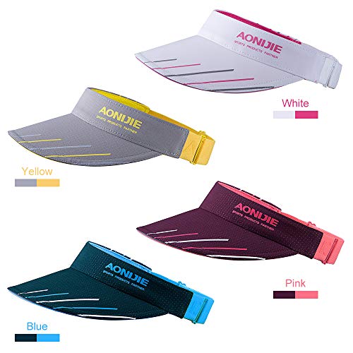Visor Cap, Andoer Novo chapéu protetor solar ajustável masculino e feminino com aba larga à prova de
