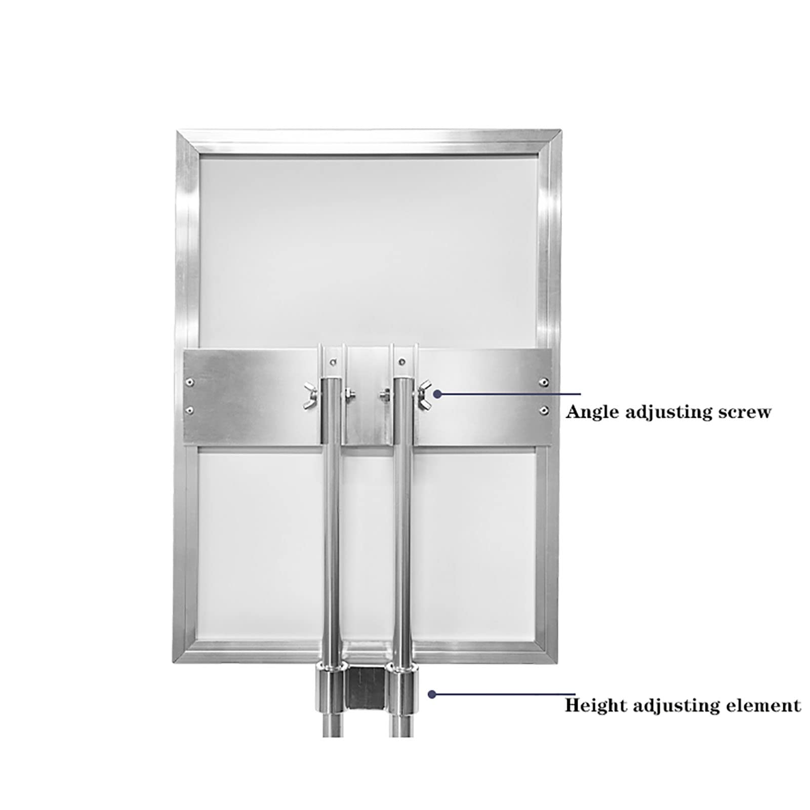 Soportes de Suelo para Carteles A3, Soportes de Pedestal para Carteles, Soportes de aleación Resistentes, Marcos para Carteles con Apertura a presión y ángulo de visión ajustabl, A4