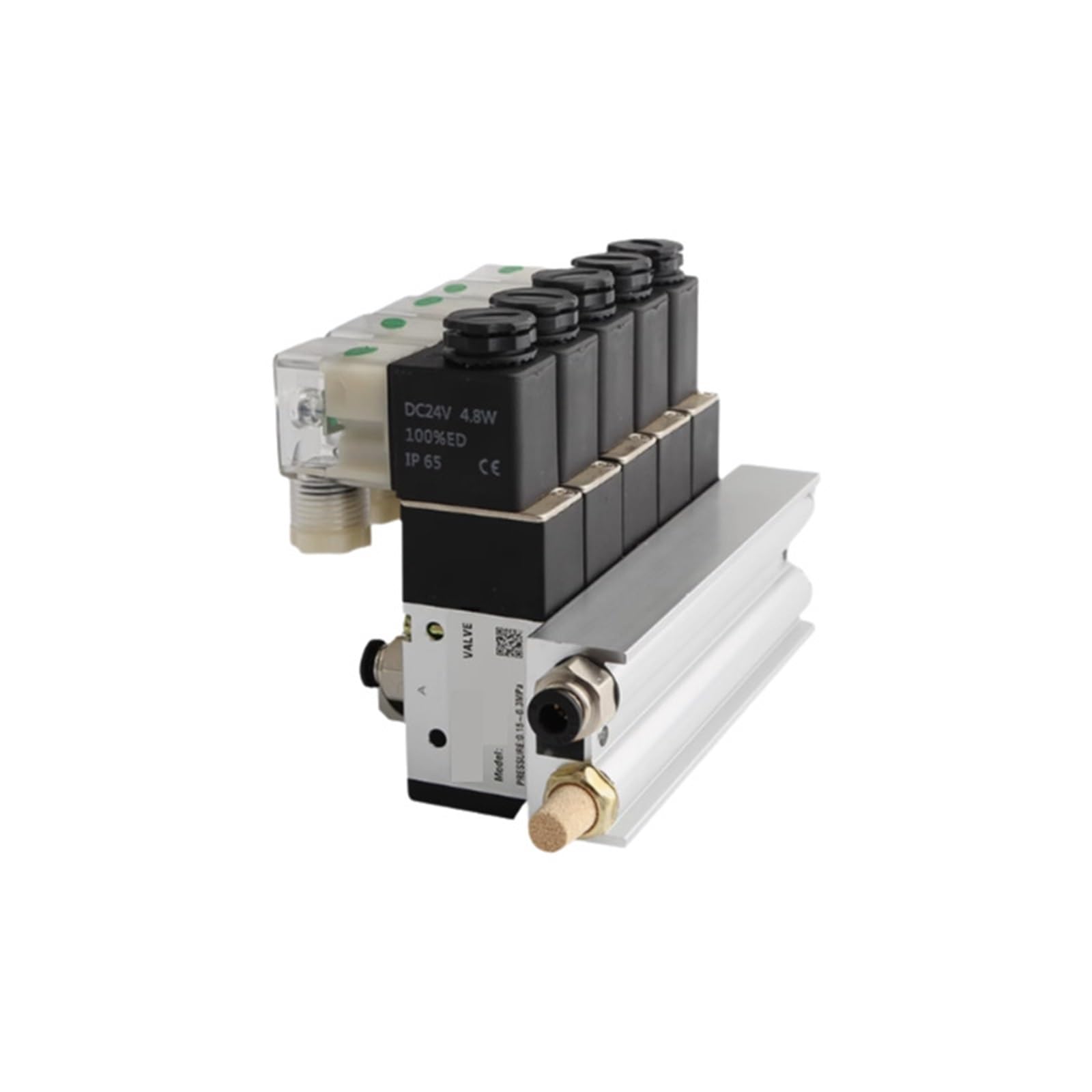 Bloc d'électrovanne anti-fuite pour automatisation avec raccords 8mm