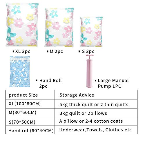 McNory 11 Pezzi Sacchetti salvaspazio,Sottovuoto