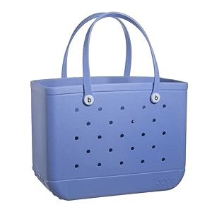 BOGG BAG Original X Large Waterproof Washable Tip Proof Open Tote Bag for the Beach Boat Pool Sports 19x15x9.5 – Lightweight Cute Durable Rubber Bags For Women – Patented Design