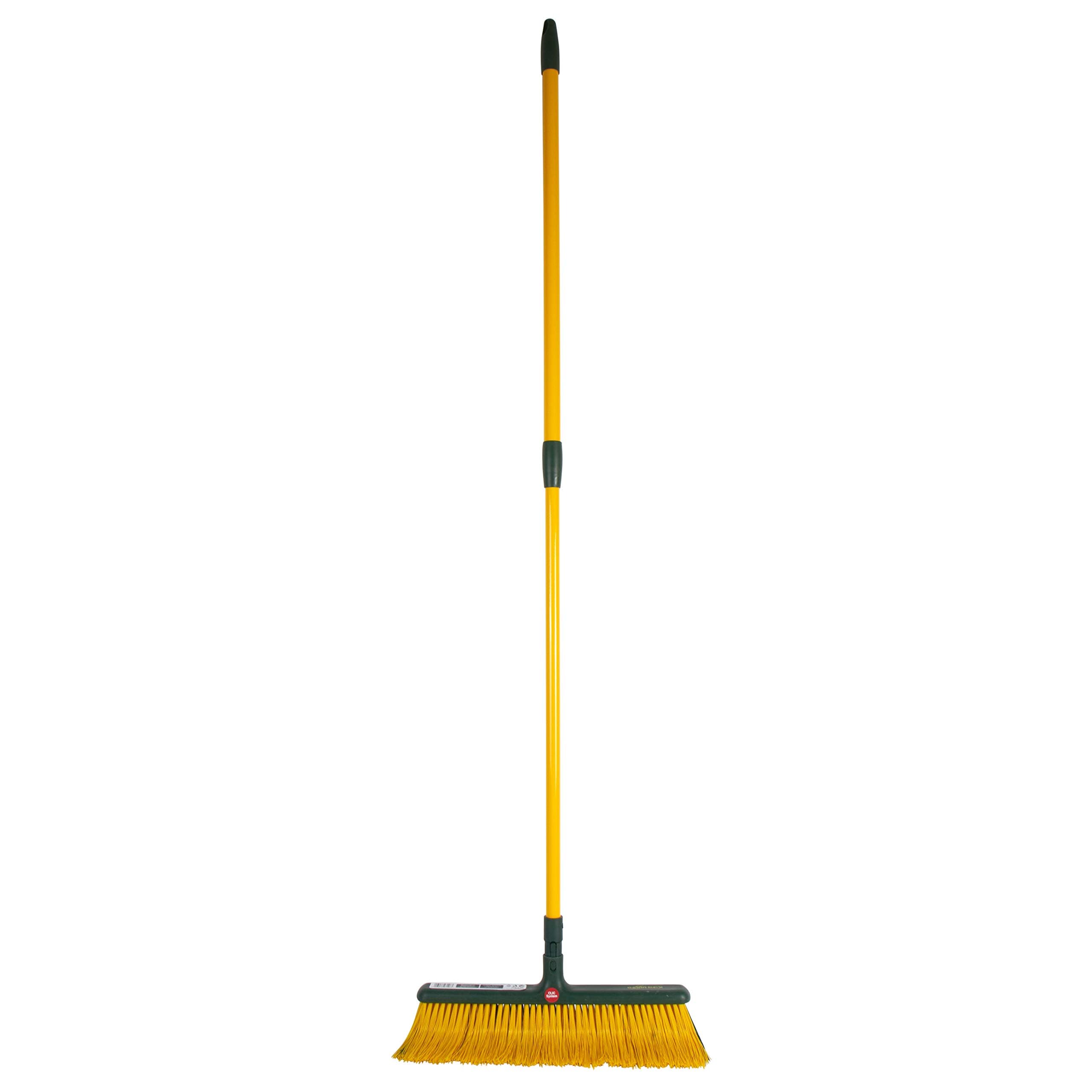 GardiREX - Escoba con Mango telescópico Extensible, Escoba con cerdas Curvas, Juego de 45 cm de Ancho, Cepillo para Limpieza de jardín, Caminos, Rocas y estructuras de Suelo, Adecuado para Caminos,