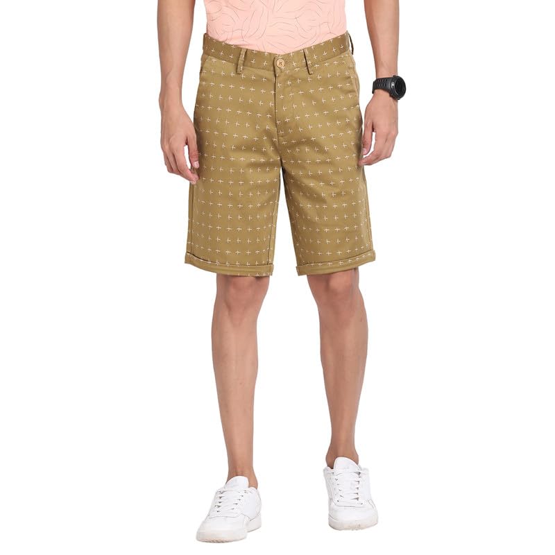 turtle Men Cotton Stretch Print Slim FitCasual Shorts-picture-32