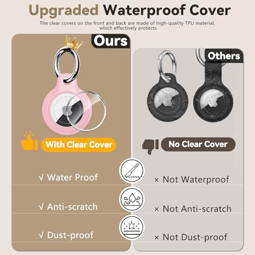 Funda impermeable para Apple Airtag con cierre de seguridad y llavero resistente 3