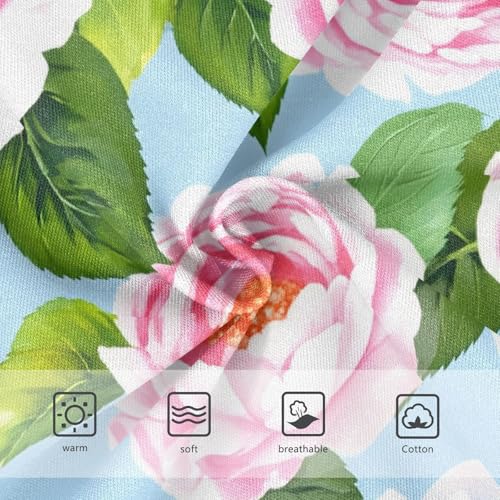 Toddler Underwear Custom 2t Cotton Cute Panties Girl Artistic Briefs Girls Undies Pink Blue Peonies Hydrangea Flowers3