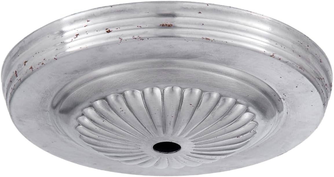 B&P Lamp® Embossed, Steel Ceiling Light Canopy Plate, 5 1/4 Inch Diameter